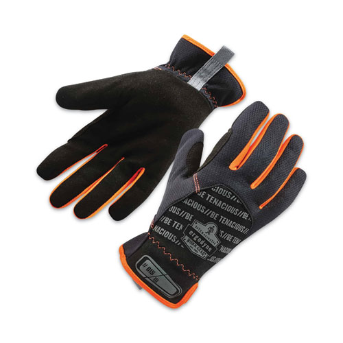 Image of Ergodyne® Proflex 815 Quickcuff Mechanics Gloves, Black, X-Large, Pair, Ships In 1-3 Business Days