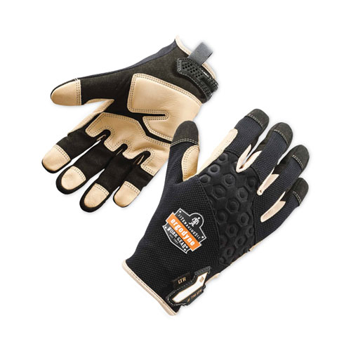 ProFlex 710LTR Heavy-Duty Leather-Reinforced Gloves, Black, X-Large, Ships in 1-3 Business Days