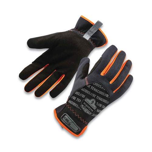 Ergodyne® Proflex 815 Quickcuff Mechanics Gloves, Black, Small, Pair, Ships In 1-3 Business Days
