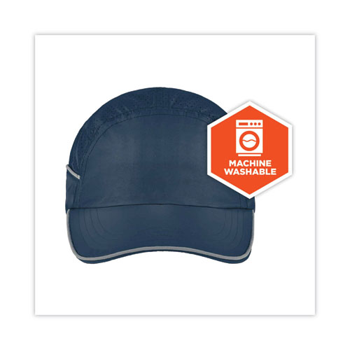 Image of Ergodyne® Skullerz 8955 Lightweight Bump Cap Hat, Long Brim, Navy, Ships In 1-3 Business Days