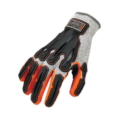 Image of Ergodyne® Proflex 922Cr Nitrile Coated Cut-Resistant Gloves, Gray, X-Large, Pair, Ships In 1-3 Business Days