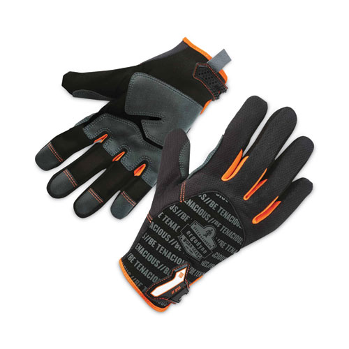 Ergodyne® Proflex 810 Reinforced Utility Gloves, Black, Large Pair, Ships In 1-3 Business Days