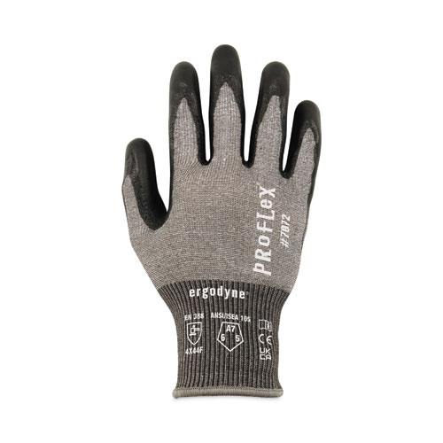 ProFlex 7072 ANSI A7 Nitrile-Coated CR Gloves, Gray, 2X-Large, Pair, Ships in 1-3 Business Days