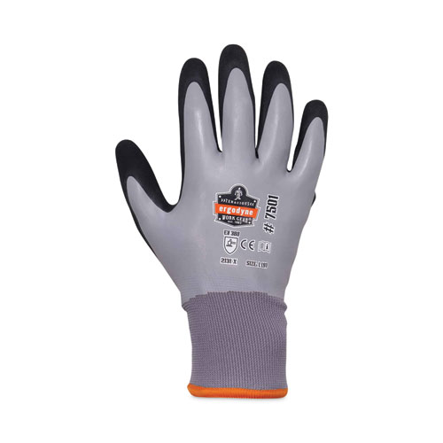 ProFlex 7501 Coated Waterproof Winter Gloves, Gray, Large, Pair, Ships in 1-3 Business Days