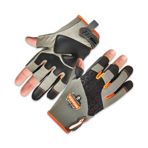 Ergodyne® Proflex 720 Heavy-Duty Framing Gloves, Gray, 2X-Large, Pair, Ships In 1-3 Business Days