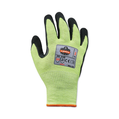 ProFlex 7041 ANSI A4 Nitrile-Coated CR Gloves, Lime, Large, Pair , Ships in 1-3 Business Days