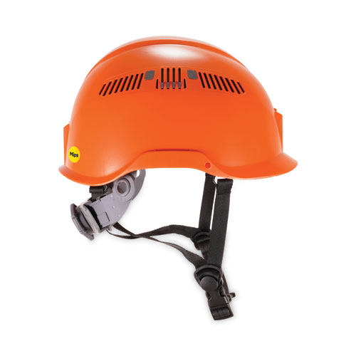 Ergodyne® Skullerz 8975-Mips Class C Safety Helmet With  Mips Elevate Ratchet Suspension, Orange, Ships In 1-3 Business Days