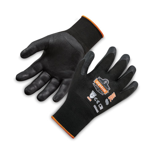 ProFlex 7001 Nitrile-Coated Gloves, Black, Large, 144 Pairs/Pack, Ships in 1-3 Business Days