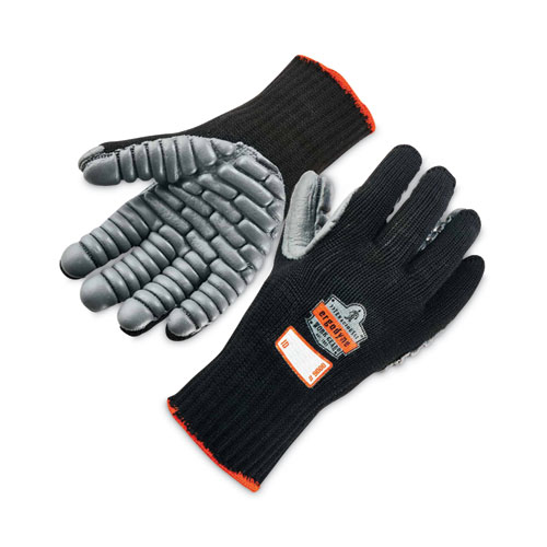 Image of Ergodyne® Proflex 9000 Lightweight Anti-Vibration Gloves, Black, X-Large, Pair, Ships In 1-3 Business Days
