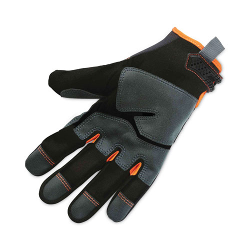 Image of Ergodyne® Proflex 810 Reinforced Utility Gloves, Black, Small, Pair, Ships In 1-3 Business Days