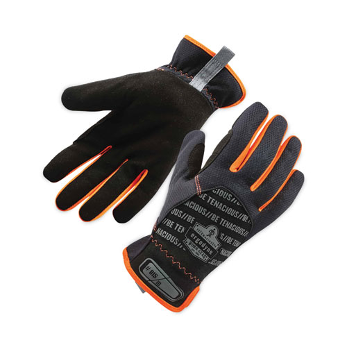 Image of Ergodyne® Proflex 815 Quickcuff Mechanics Gloves, Black, 2X-Large, Pair, Ships In 1-3 Business Days
