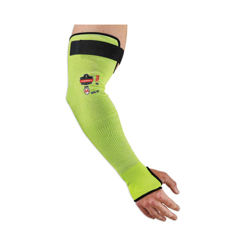 Image of Ergodyne® Proflex 7941-Pr Cr Protective Arm Sleeve, 18", Lime, 144 Pairs/Carton, Ships In 1-3 Business Days