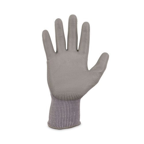 Image of Ergodyne® Proflex 7024 Ansi A2 Pu Coated Cr Gloves, Gray, Large, 12 Pairs/Pack, Ships In 1-3 Business Days