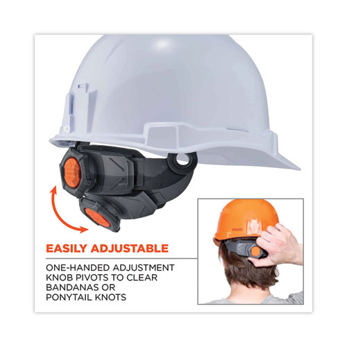 Skullerz 8972LED Class C Hard Hat Cap Style with LED Light, White, Ships in 1-3 Business Days