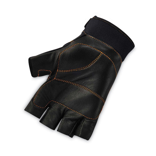 ProFlex 901 Half-Finger Leather Impact Gloves, Black, 2X-Large, Pair, Ships in 1-3 Business Days