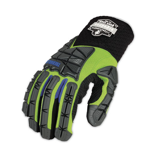 ProFlex 925WP Performance Dorsal Impact-Reduce Thermal Waterproof Glove, Black/Lime, Medium, Pair, Ships in 1-3 Business Days