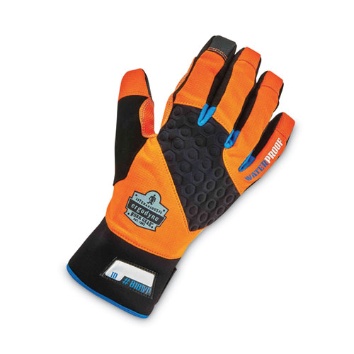 ProFlex 818WP Thermal WP Gloves with Tena-Grip, Orange, Large, Pair, Ships in 1-3 Business Days