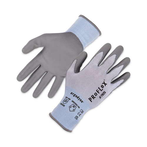 ProFlex 7025 ANSI A2 PU Coated CR Gloves, Blue, 2X-Large, Pair, Ships in 1-3 Business Days