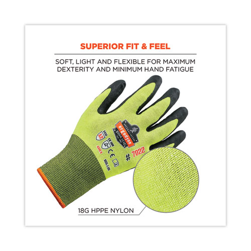 ProFlex 7022 ANSI A2 Coated CR Gloves DSX, Lime, Large, 144 Pairs/Pack, Ships in 1-3 Business Days