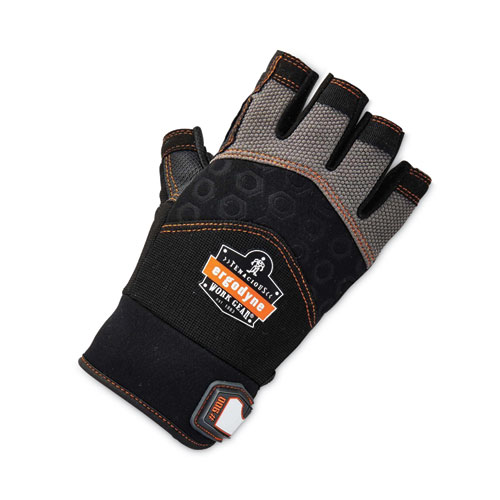 ProFlex 900 Half-Finger Impact Gloves, Black, 2X-Large, Pair, Ships in 1-3 Business Days