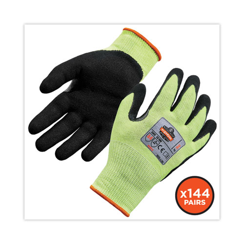 ProFlex 7041 ANSI A4 Nitrile-Coated CR Gloves, Lime, Large, 144 Pairs, Ships in 1-3 Business Days