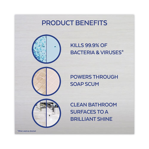 Image of Lysol® Brand Disinfectant Power Bathroom Foamer, Liquid, Atlantic Fresh, 22 Oz Trigger Spray Bottle, 6/Carton