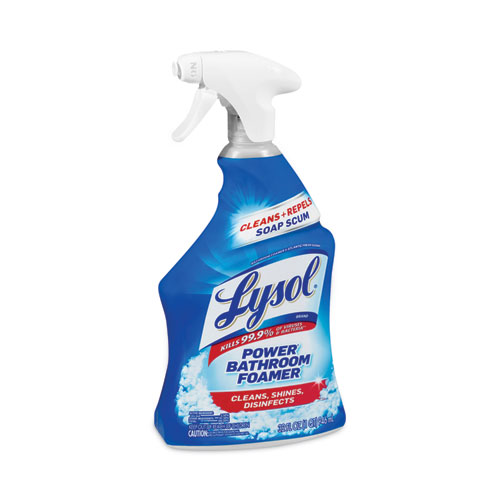 Image of Lysol® Brand Disinfectant Power Bathroom Foamer, Liquid, Atlantic Fresh, 32 Oz Spray Bottle, 12/Carton