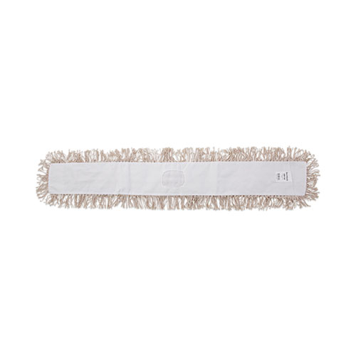 Image of Industrial Dust Mop Head, Hygrade Cotton, 48w x 5d, White