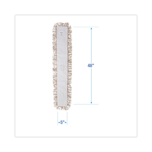 Image of Boardwalk® Industrial Dust Mop Head, Hygrade Cotton, 48W X 5D, White