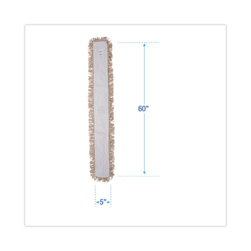Image of Boardwalk® Industrial Dust Mop Head, Hygrade Cotton, 60W X 5D, White