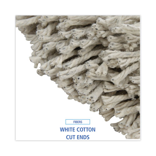 Image of Cut-End Wet Mop Head, Cotton, No. 32, White