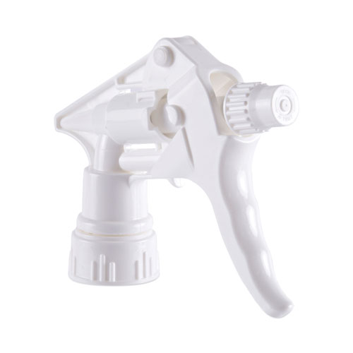 Image of Boardwalk® Trigger Sprayer 250, 8" Tube, Fits 16-24 Oz Bottles, White, 24/Carton