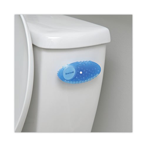 Image of Boardwalk® Curve Air Freshener, Cotton Blossom, Solid, Blue, 10/Box