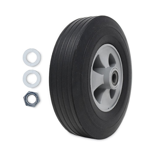 Tilt Truck Wheels, 650 lb Weight Capacity, 10" Wheel, Black