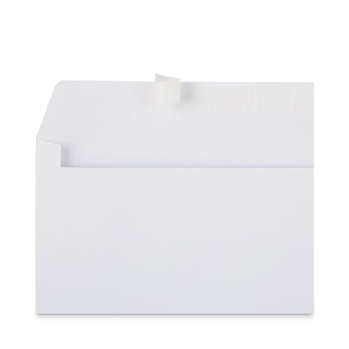 Image of Universal® Peel Seal Strip Business Envelope, #10, Square Flap, Self-Adhesive Closure, 4.13 X 9.5, White, 100/Box