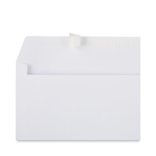 Image of Universal® Peel Seal Strip Business Envelope, #10, Square Flap, Self-Adhesive Closure, 4.13 X 9.5, White, 500/Box