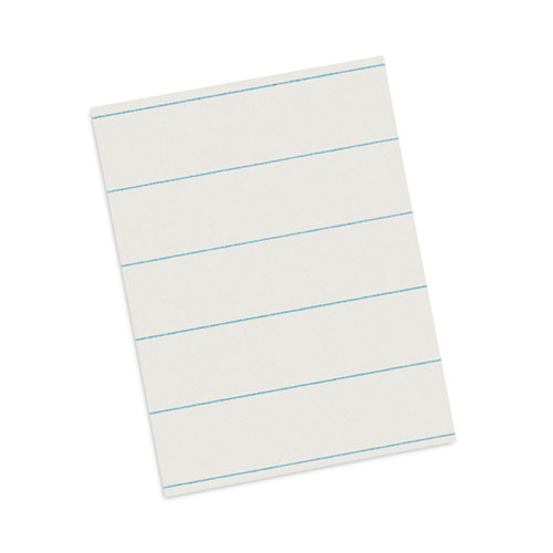 Image of Pacon® Ruled Newsprint Paper, 3/8" Short Rule, 8.5 X 11, 500/Pack