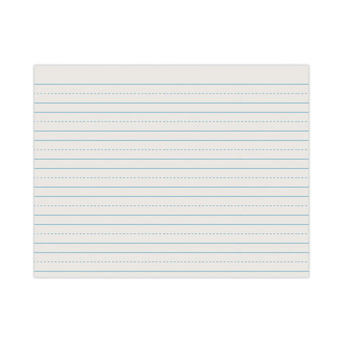 Skip-A-Line Ruled Newsprint Paper, 3/4" Two-Sided Long Rule, 8.5 x 11, 500/Ream
