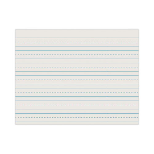 Pacon Alternate Dotted Ruled Newsprint Paper, White, 1/2 - 500 sheets