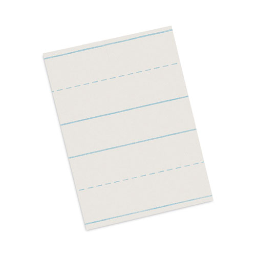 Image of Pacon® Skip-A-Line Ruled Newsprint Paper, 3/4" Two-Sided Long Rule, 8.5 X 11, 500/Ream