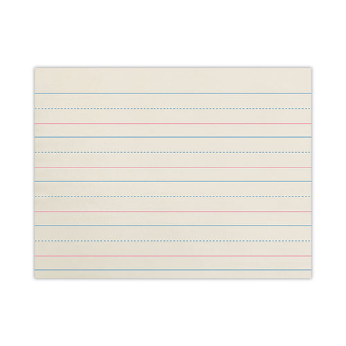 Multi-Program Handwriting Paper, 30 lb Bond Weight, 1 1/8" Long Rule, Two-Sided, 8 x 10.5, 500/Pack