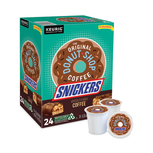 Image of The Original Donut Shop® Snickers Flavored Coffee K-Cups, 24/Box