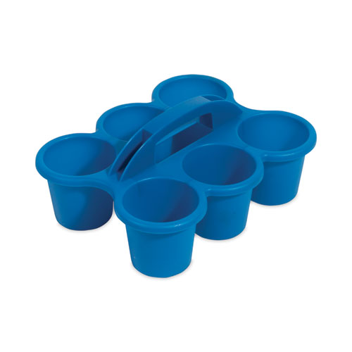 Storex Large Caddy with Sorting Cups, Teal, 2-Pack, Blue