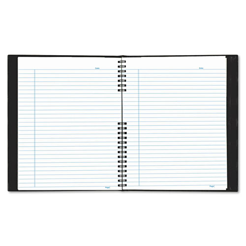 EcoLogix NotePro Executive Notebook, 1-Subject, Medium/College Rule, Black Cover, (100) 11 x 8.5 Sheets