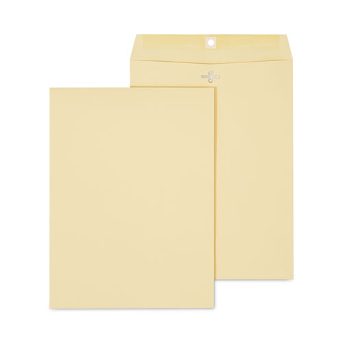 Universal® Kraft Clasp Envelope, #10 1/2, Square Flap, Clasp/Gummed Closure, 9 X 12, Brown Kraft, 100/Box