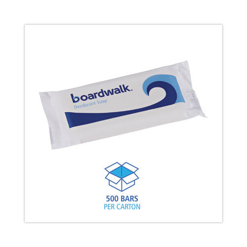 Image of Boardwalk® Face And Body Soap, Flow Wrapped, Floral Fragrance, # 1 1/2 Bar, 500/Carton