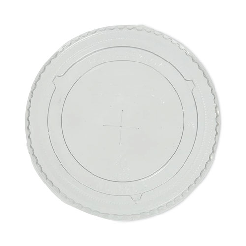 Plastic Dome Lid, No-Hole, Fits 9 oz to 22 oz Cups, Clear, 100/Sleeve, 10  Sleeves/Carton - Zerbee