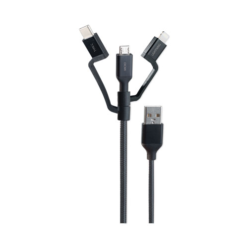 Universal USB Cable, 3.5 ft, Black