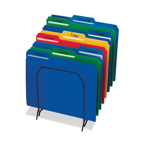 Top Tab Poly Colored File Folders, 1/3-Cut Tabs: Assorted, Letter Size, 0.75" Expansion, Assorted Colors, 24/Box