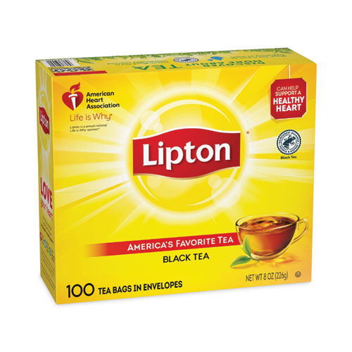 Image of Lipton® Tea Bags, Black, 100/Box